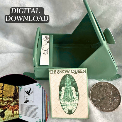 Printable The Snow Queen Miniature Book - Papercraft