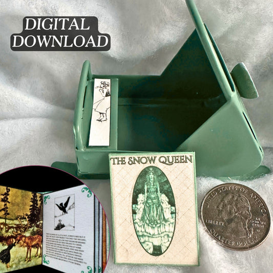 Printable The Snow Queen Miniature Book - Papercraft
