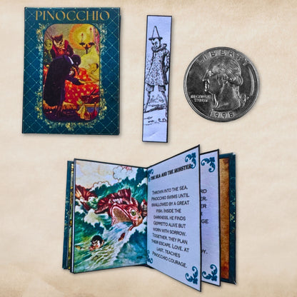 Printable Pinocchio Miniature Book - Instant PDF Download