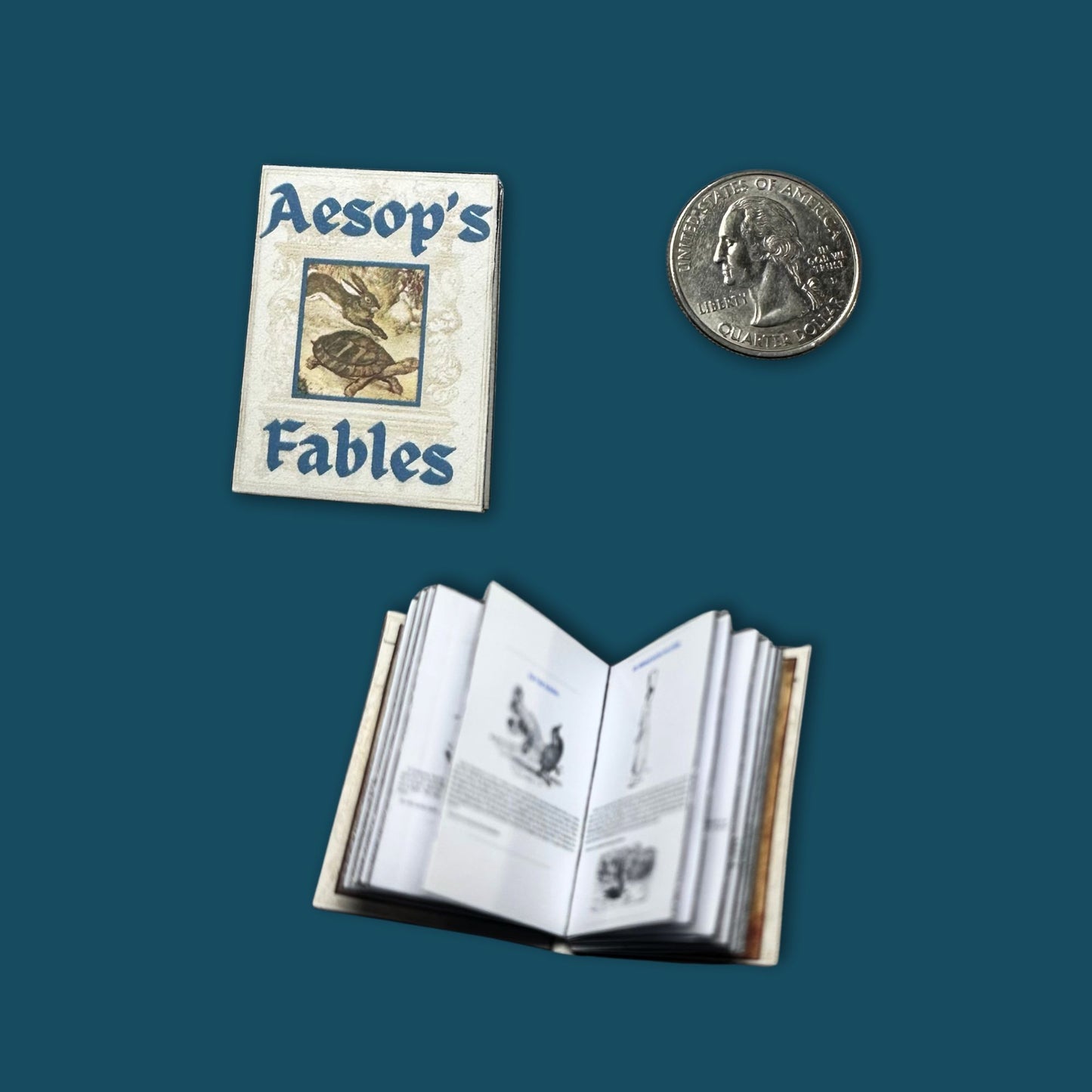 Printable Aesop's Fables Miniature Book - Instant PDF Download