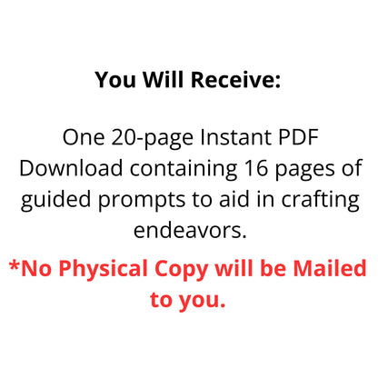 The Maker's Log: A Creative Companion for Artists, Crafters, and Storytellers - Instant PDF Download