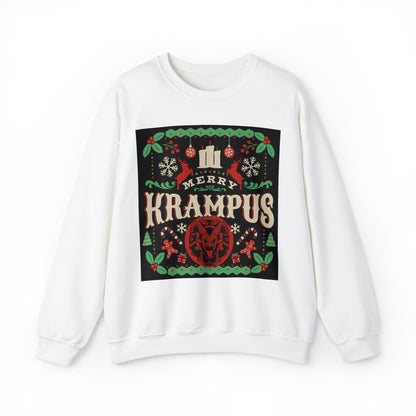 Merry Krampus Unisex Sweatshirt - Ugly Christmas Sweater
