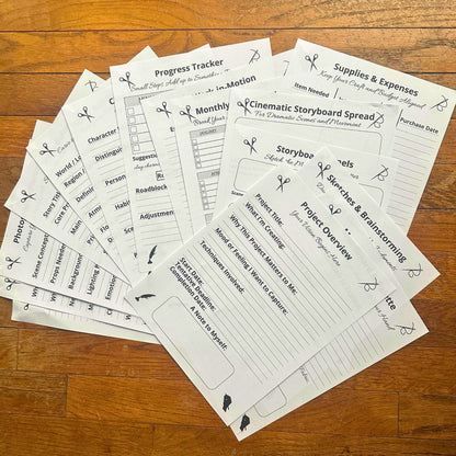 The Maker's Log: A Creative Companion for Artists, Crafters, and Storytellers - Instant PDF Download