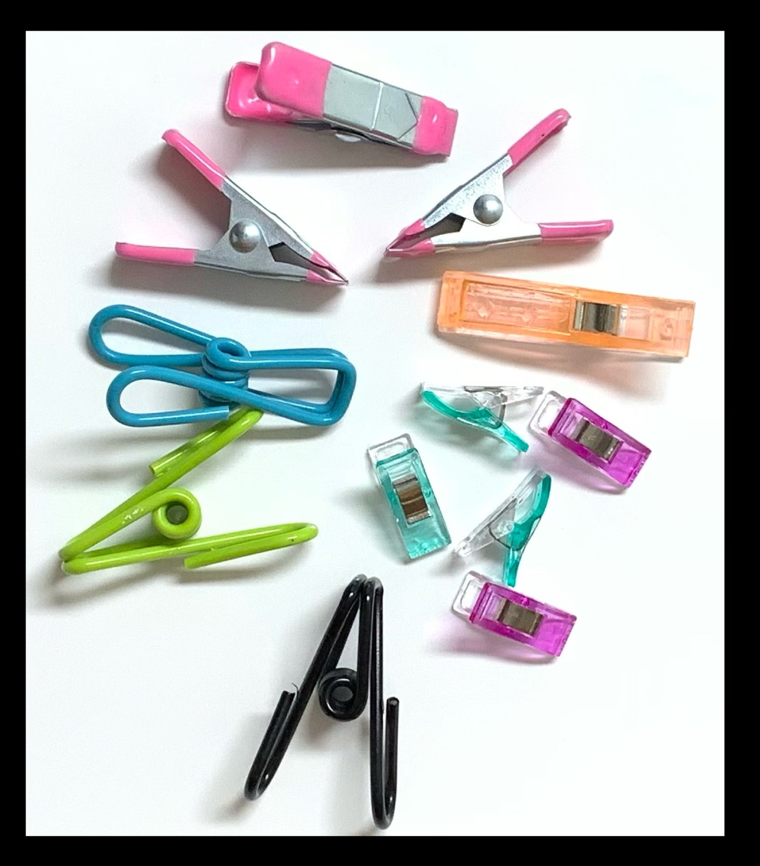 Various types of Clamps and Clips.