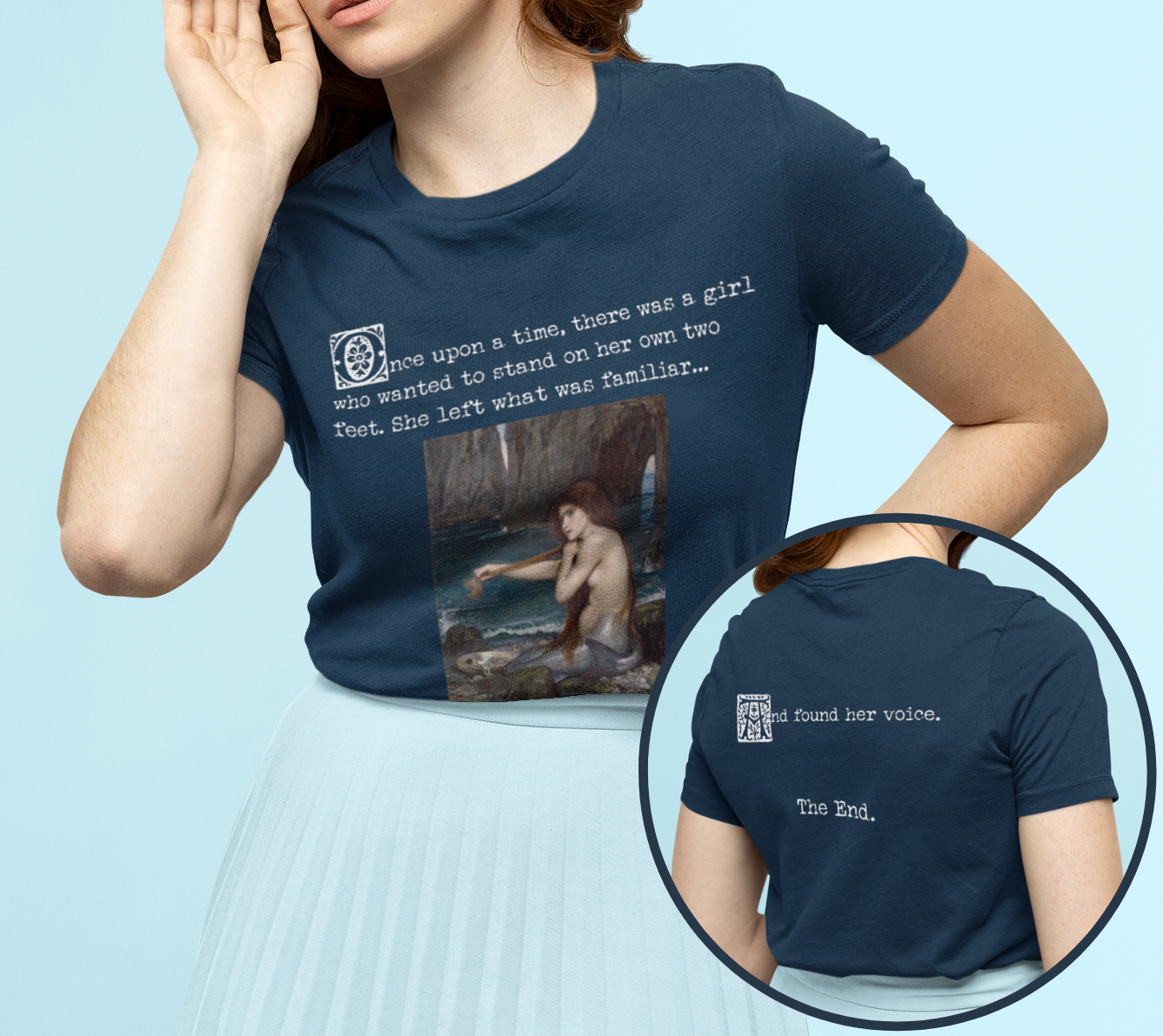 And Found Her Voice - The Little Mermaid Classic Art Unisex Short Sleeve Tee