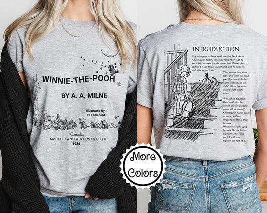 Classic Winnie the Pooh Book Cover Shirt