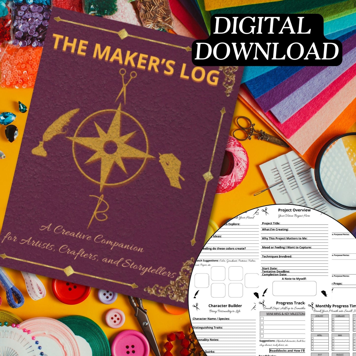 The Maker's Log - Instant PDF Download
