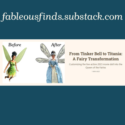 Printable 11.5" Fashion Doll Fairy Wings - Instant PDF Download
