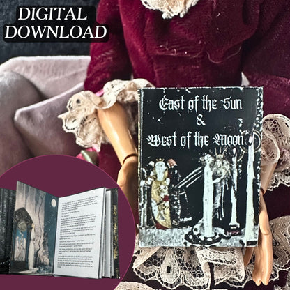 Printable East of the Sun and West of the Moon Miniature Book - Instant PDF Download