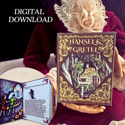 Printable Hansel and Gretel Miniature Book - Instant PDF Download