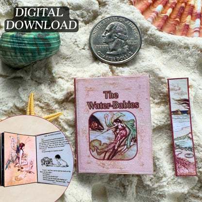 Printable The Water Babies Miniature Book - Instant PDF Download
