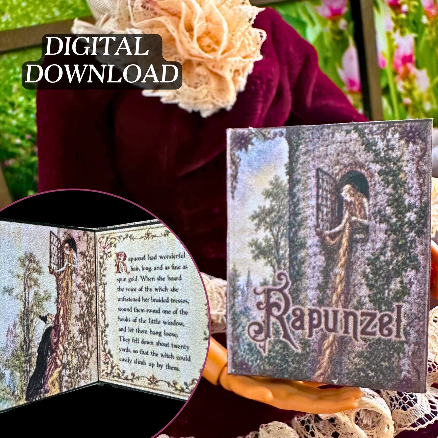 Rapunzel Miniature Book
