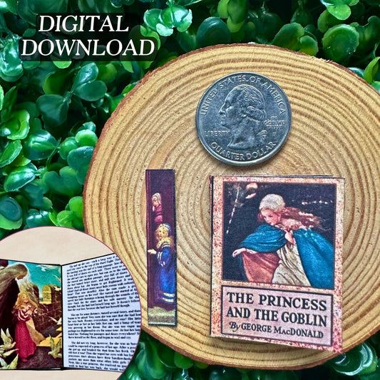 Printable The Princess and the Goblin Miniature Book - Instant PDF Download
