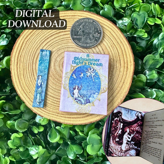 Printable A Midsummer Night's Dream Miniature Book - Instant PDF Download