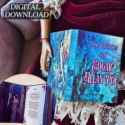 Printable Edgar Allan Poe Miniature Book - Instant PDF Download