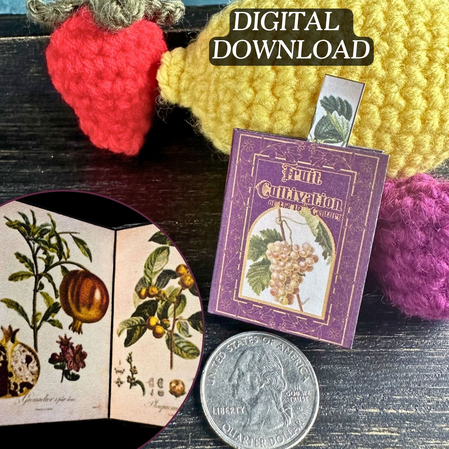 Fruit Cultivation of the 19th Century Miniature Reference Book