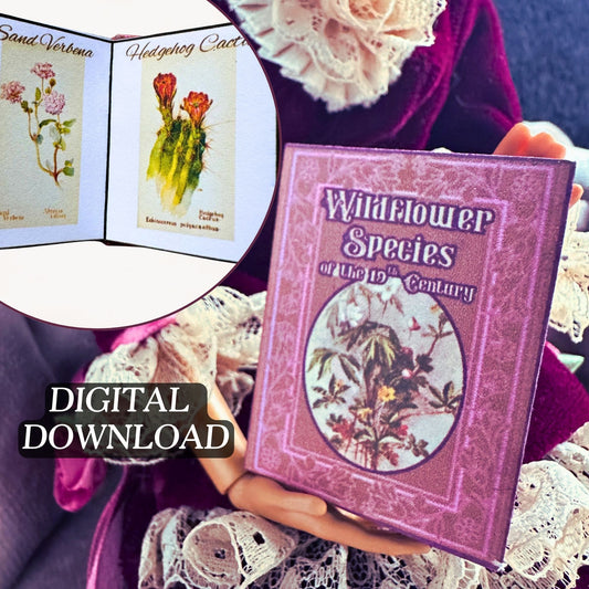 Wildflower Species of the 19th Century Miniature Reference Book