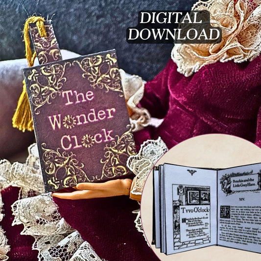 Printable The Wonder Clock Miniature Book - Instant PDF Download