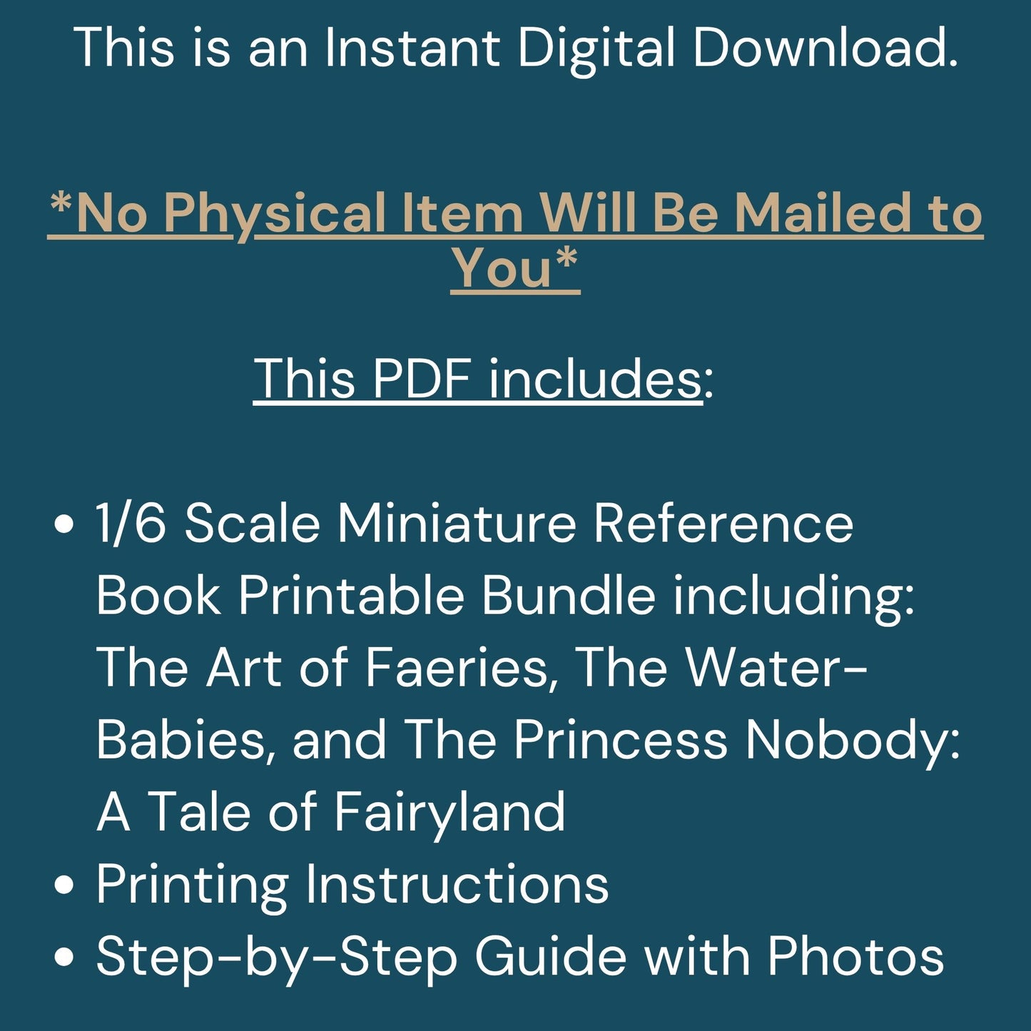 Printable Fairy Miniature Book Bundle of 3 - Instant PDF Download