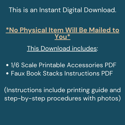Printable Fairy Spell Chamber Mini Accessories - Instant PDF Download