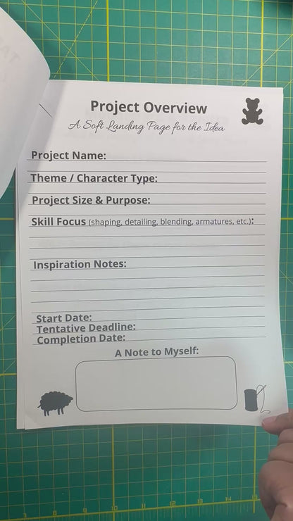 The Needle Felter's Log: A Creative Planning Journal for Wool Sculptors and Fiber Storytellers - Instant PDF Download