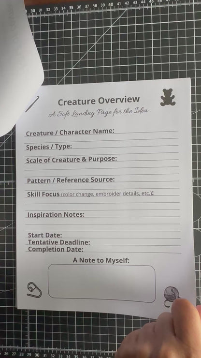 The Amigurumi Log - Instant PDF Download