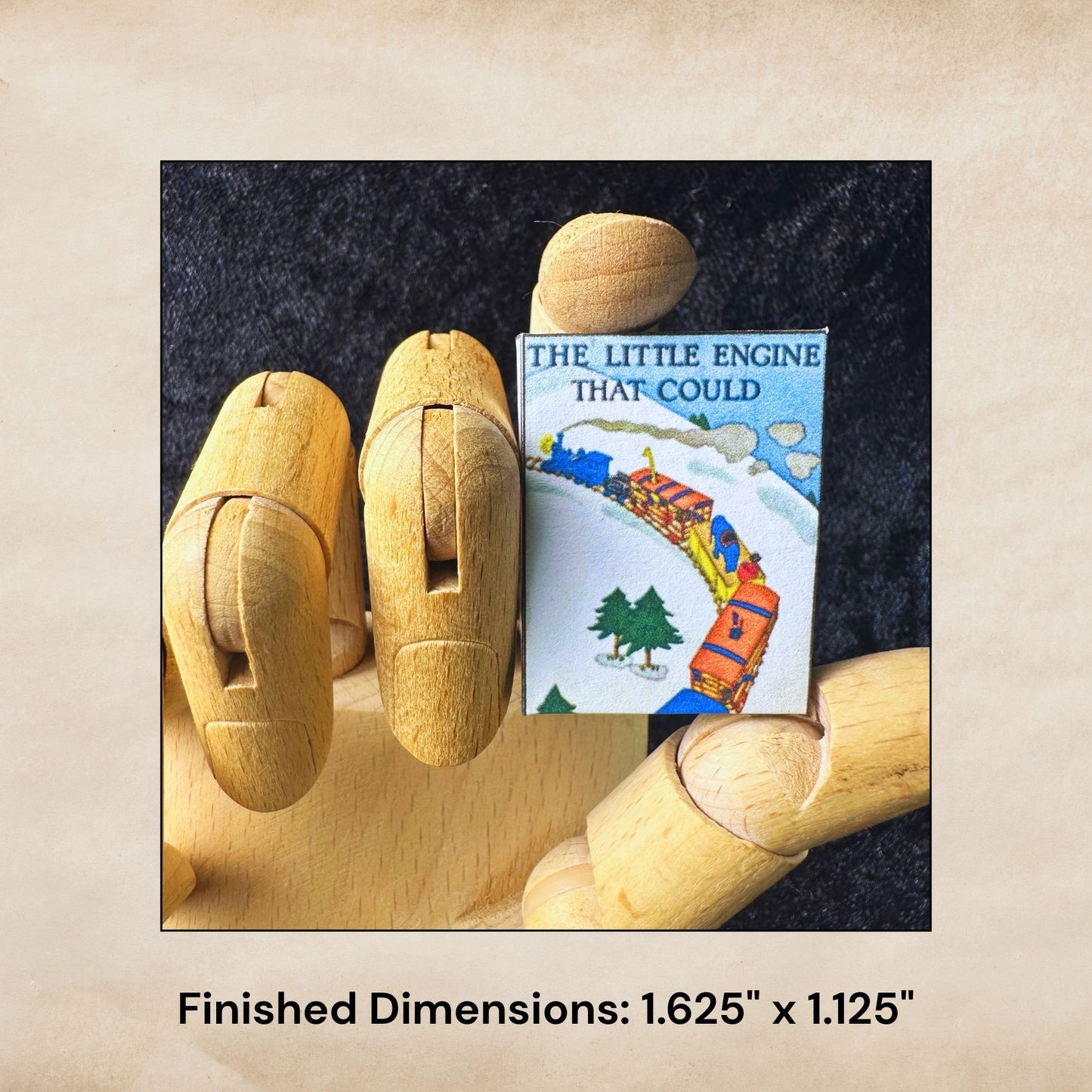 Printable The Little Engine That Could Miniature Book - Instant PDF Download