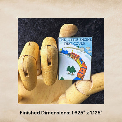 Printable The Little Engine That Could Miniature Book - Instant PDF Download
