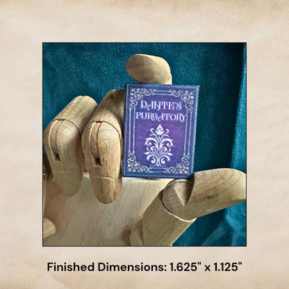 Printable Dante's Purgatory Miniature Book - Instant PDF Download