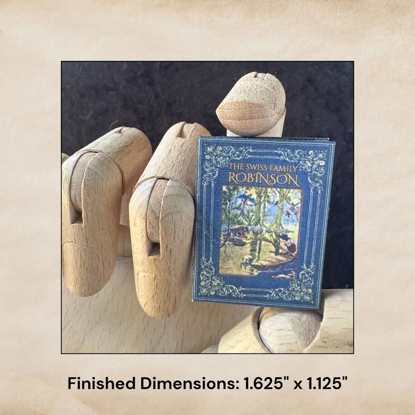 Printable The Swiss Family Robinson Miniature Book - Instant PDF Download