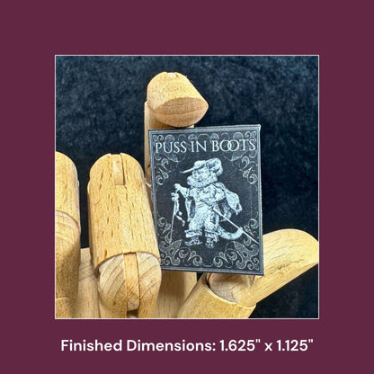 Printable Puss in Boots Miniature Book - Instant PDF Download