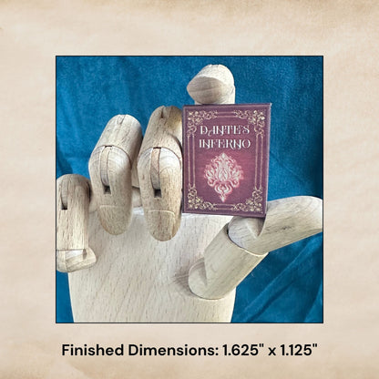 Printable Dante's Inferno Miniature Book - Instant PDF Download