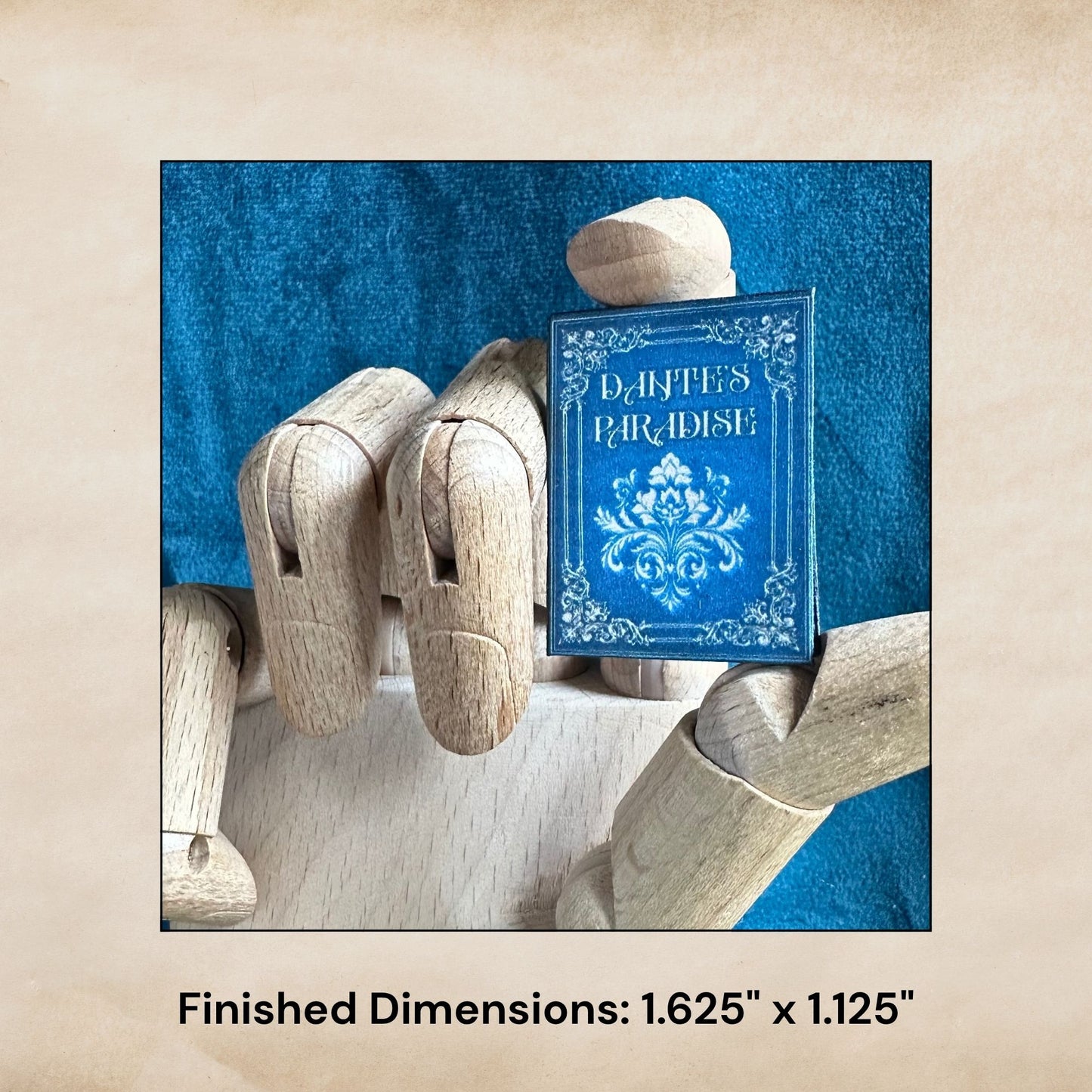 Printable Dante's Paradise Miniature Book - Instant PDF Download