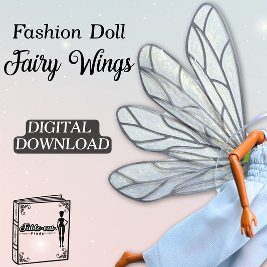 Printable 11.5" Fashion Doll Fairy Wings