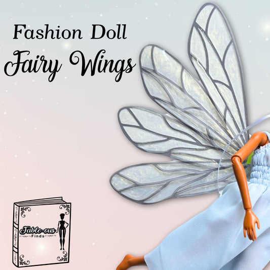 Printable 11.5" Fashion Doll Fairy Wings - Instant PDF Download