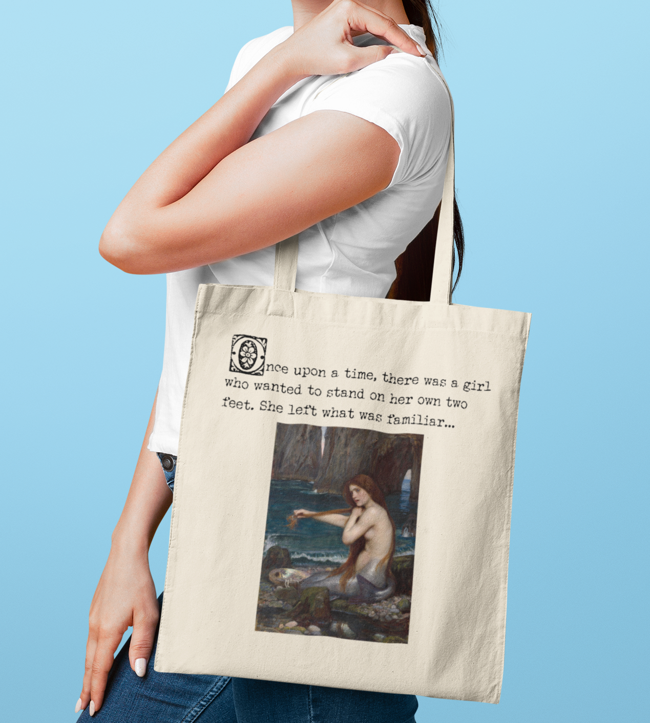 And Found Her Voice - The Little Mermaid Classic Art Cotton Canvas Tote Bag