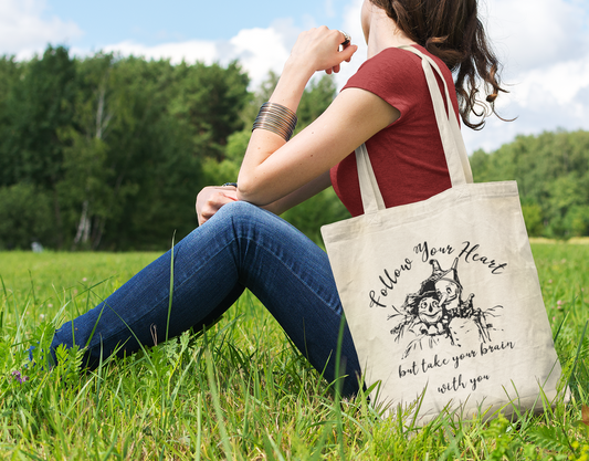 Follow Your Heart Wonderful Wizard of Oz Canvas Tote Bag