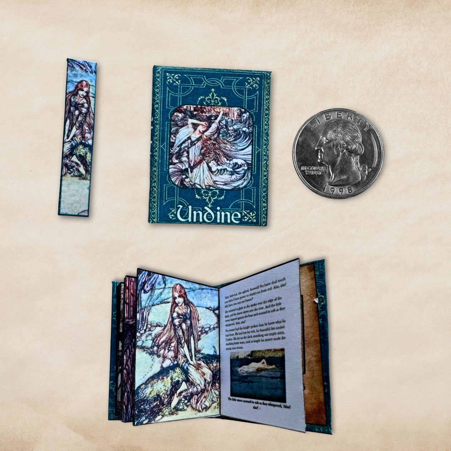 Printable Undine Miniature Book - Instant PDF Download