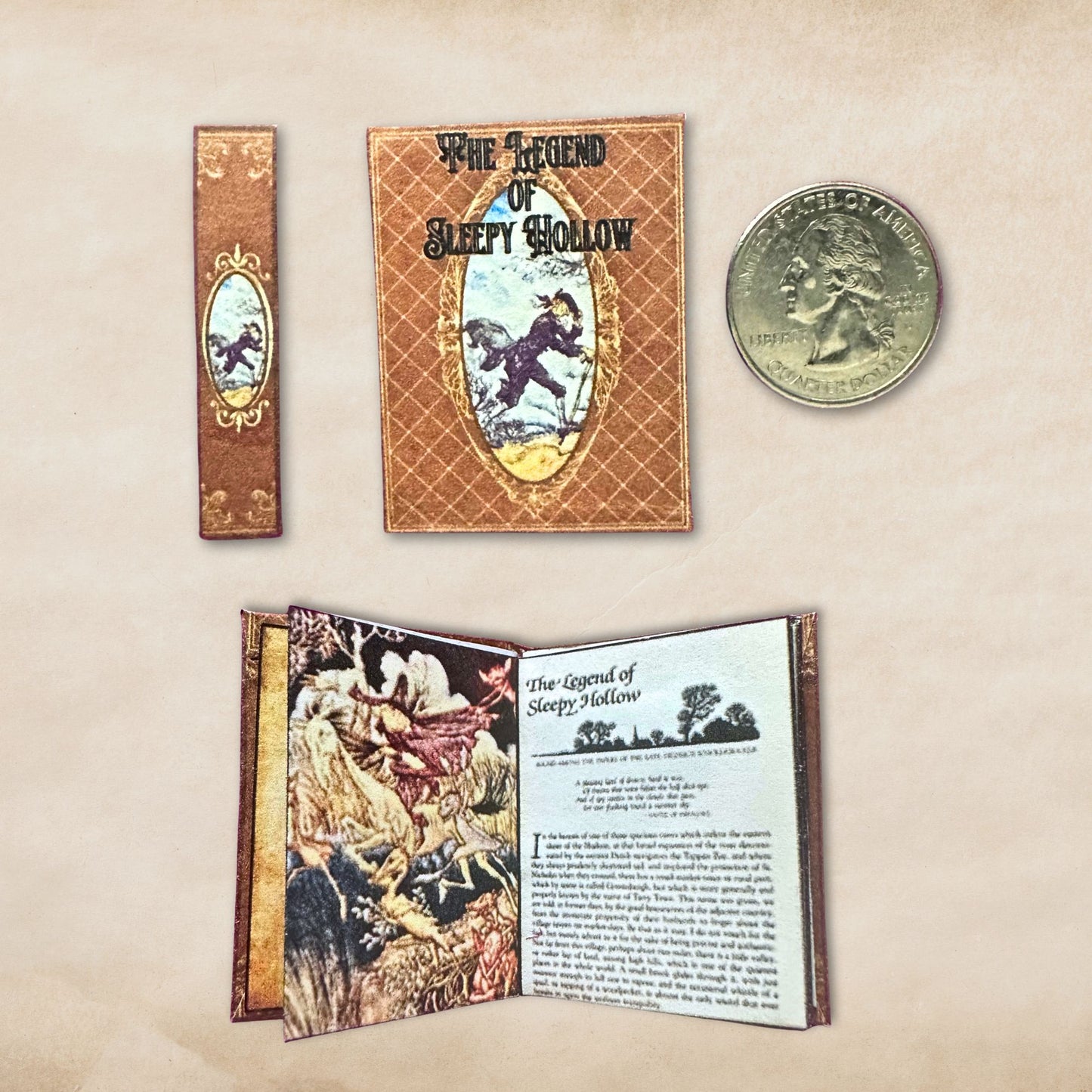 Printable The Legend of Sleepy Hollow Miniature Book - Headless Horseman Instant PDF Download