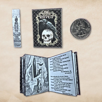 Printable The Raven Miniature Book - Gustave Dore Illustrations Instant PDF Download