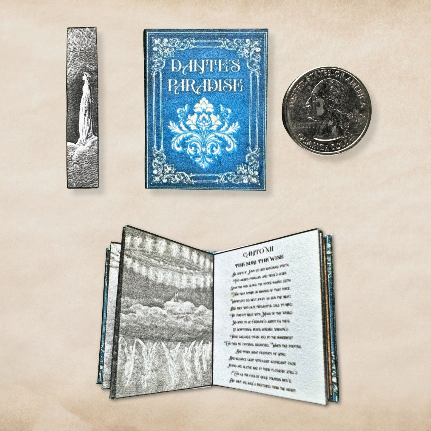 Printable Dante's Paradise Miniature Book - Instant PDF Download