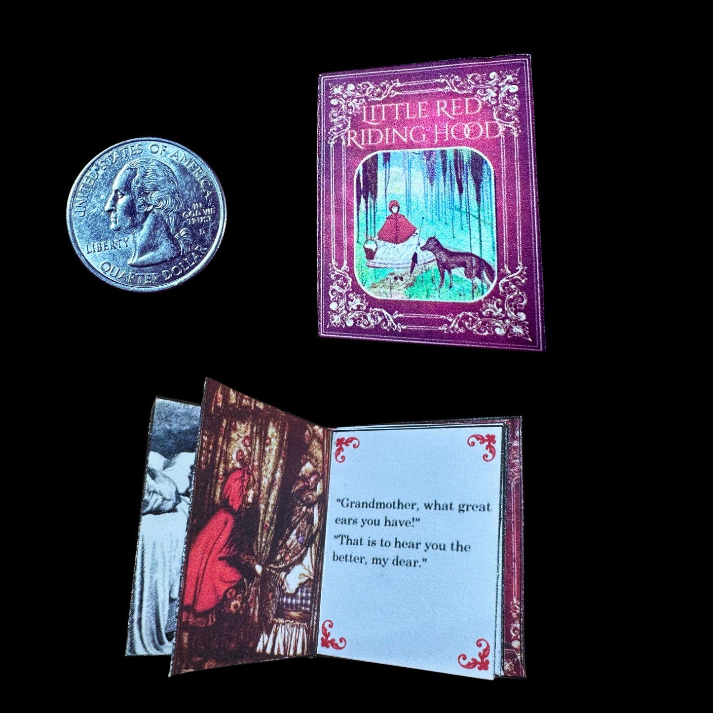 Printable Little Red Riding Hood Miniature Book - Instant PDF Download