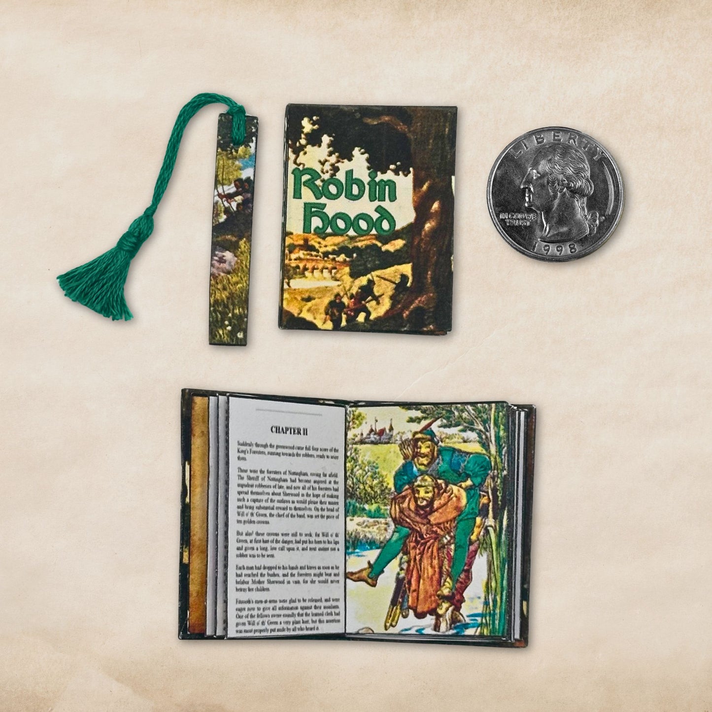 Printable Robin Hood Miniature Book - Instant PDF Download