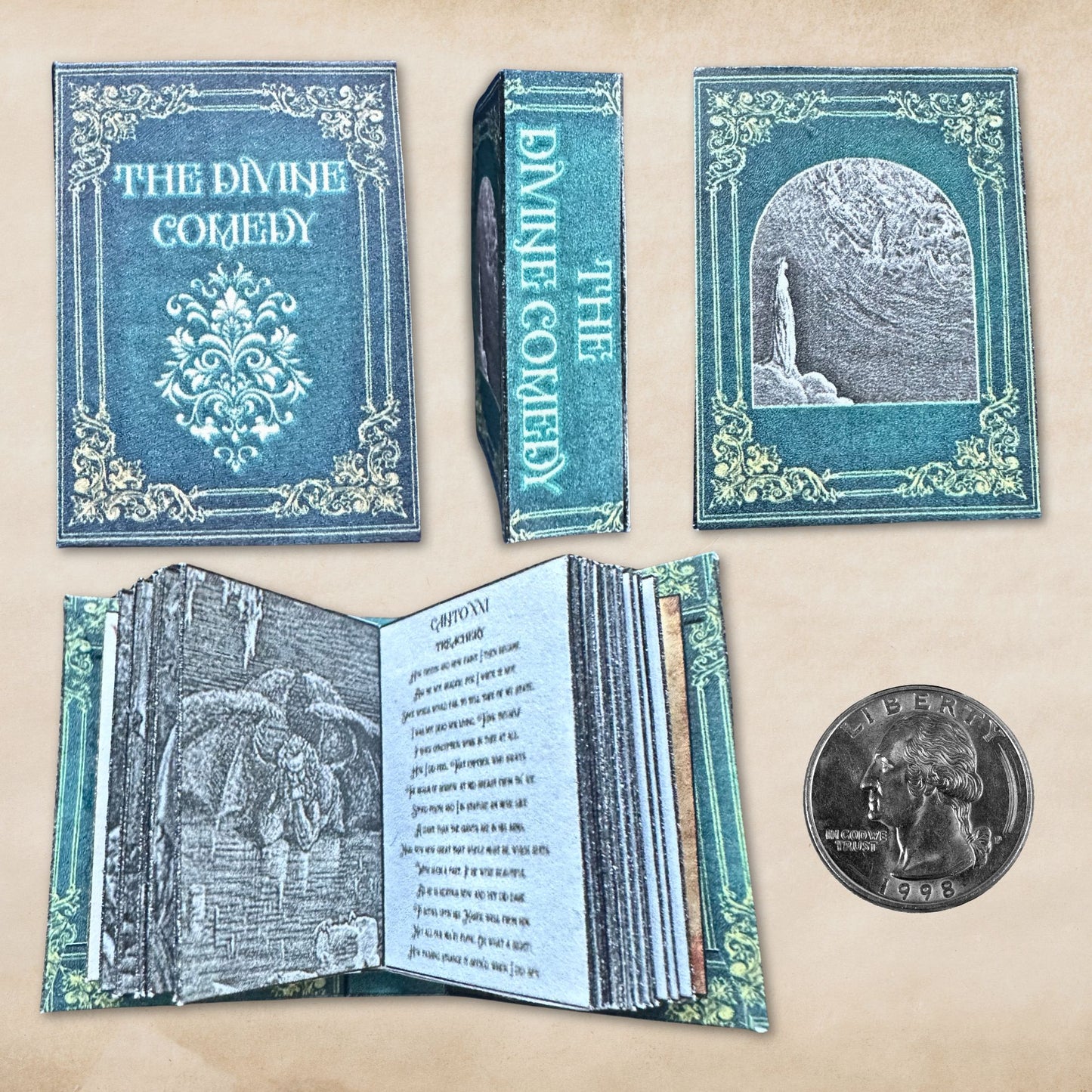 Printable The Divine Comedy Miniature Book - Instant PDF Download