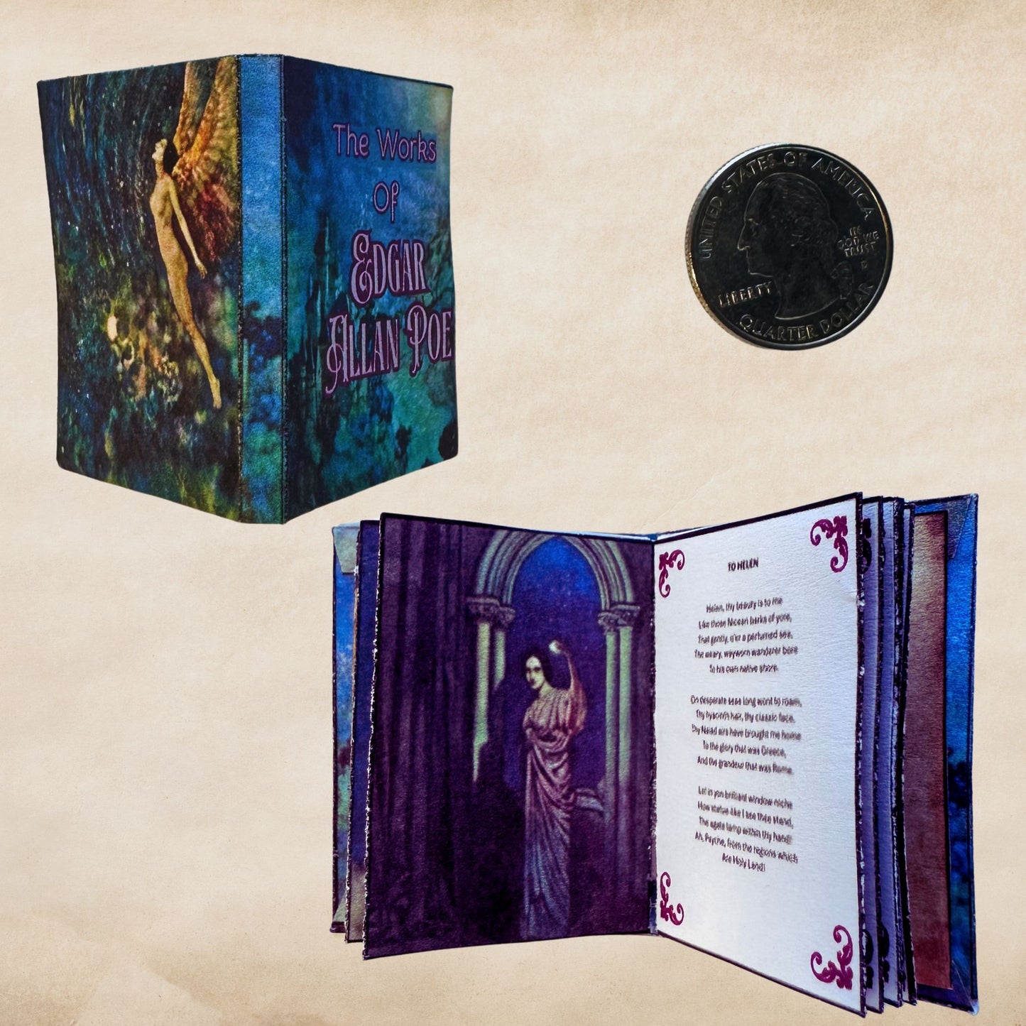 Printable Edgar Allan Poe Miniature Book - Instant PDF Download