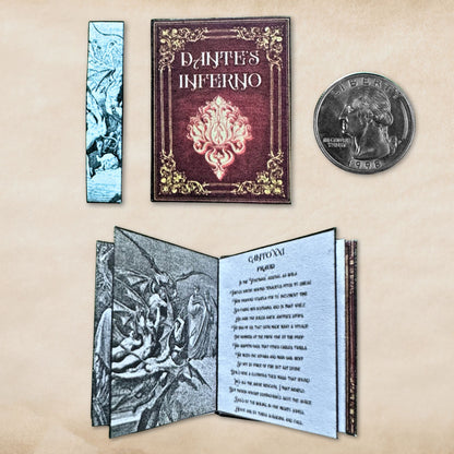Printable Dante's Inferno Miniature Book - Instant PDF Download