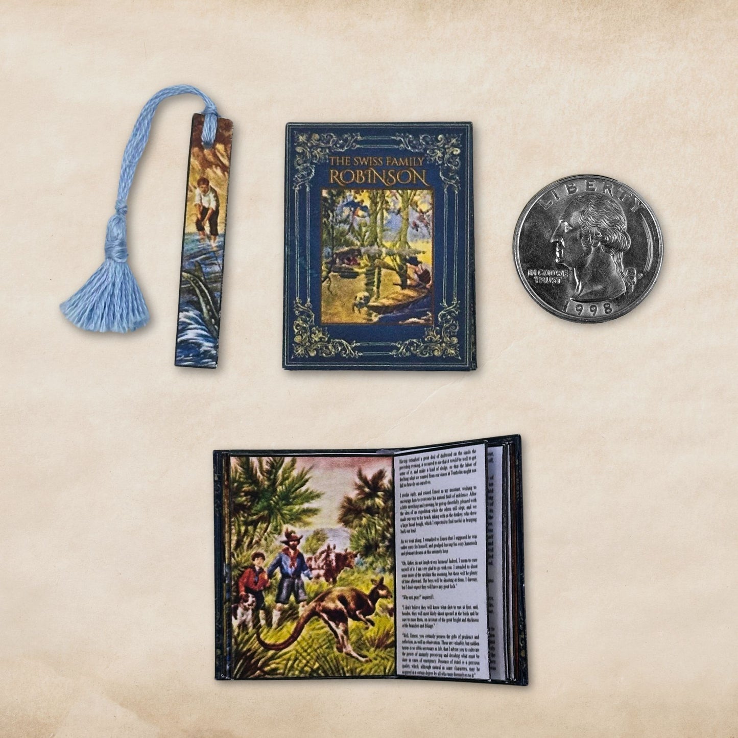 Printable The Swiss Family Robinson Miniature Book - Instant PDF Download