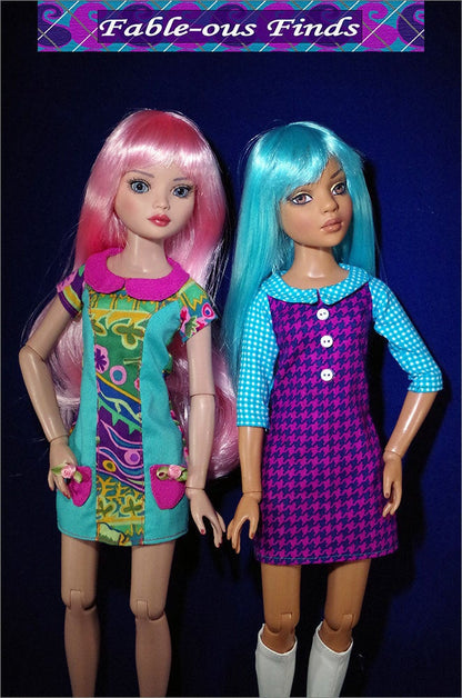 Sporty Dress Short and 3/4 Sleeve Front Views