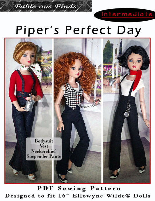 Ellowyne Wilde Piper's Perfect Day PDF Sewing Pattern Cover