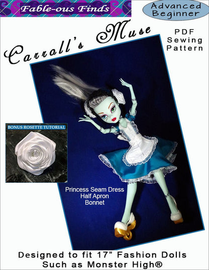 17" Monster High Carroll's Muse Sewing Pattern Cover